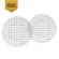 set x2 Plato postre cristal